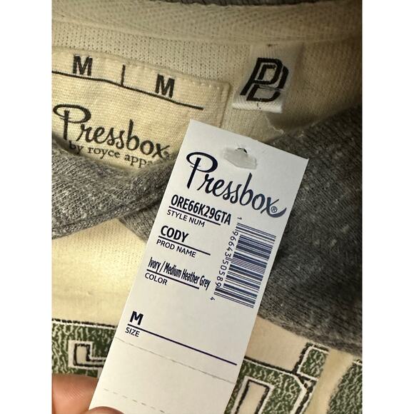 Pressbox Oregon Ducks Cody Tri-Bend Raglan Fleece Hoodie Women's Size M - Picture 5 of 13